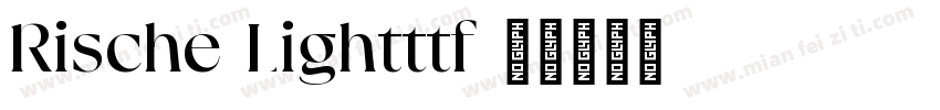 Rische Lightttf字体转换